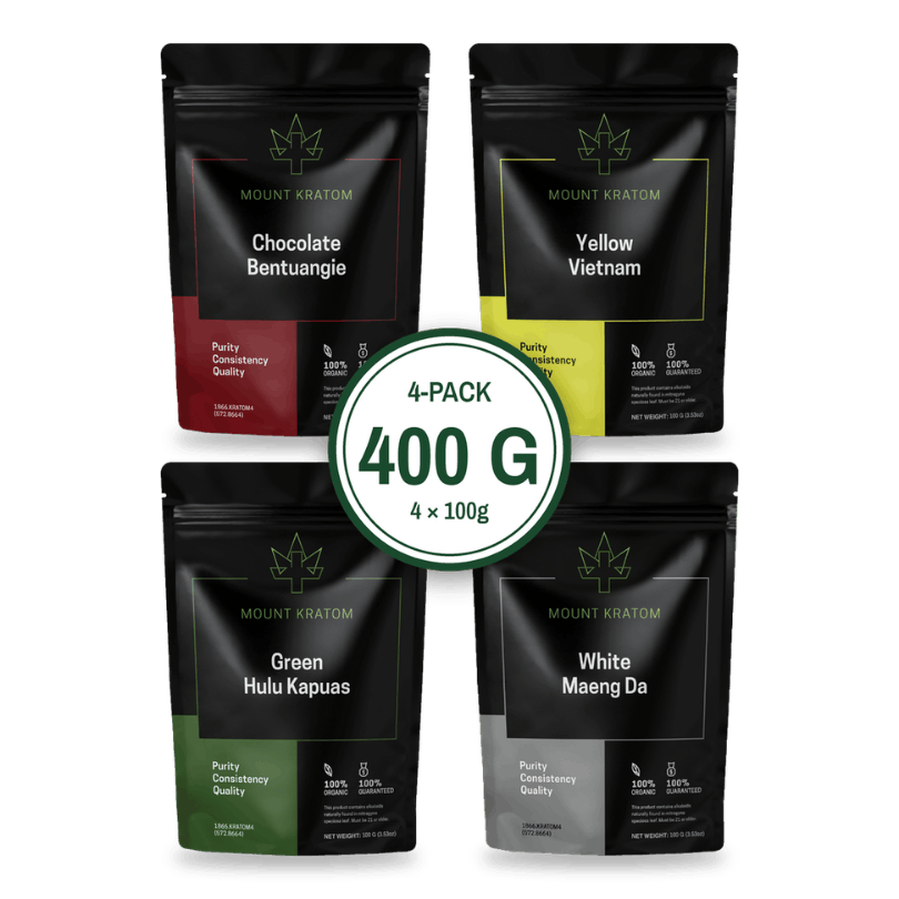 Kratom Powder Variety Pack (4x100g)