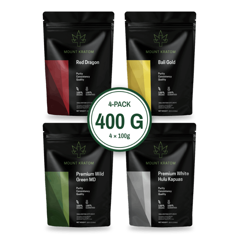 Premium Kratom Powder Variety Pack (4x100g)