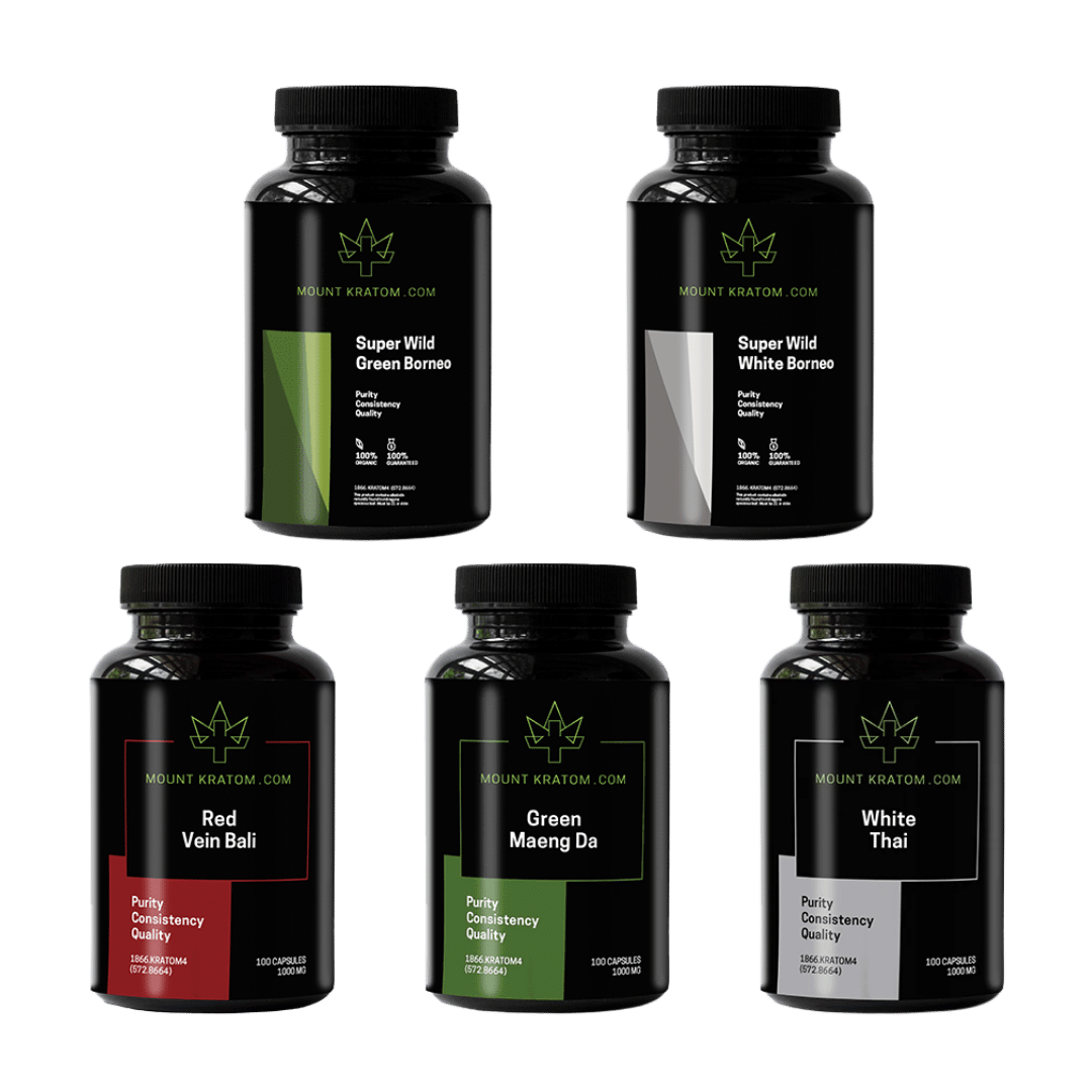 Kratom Capsule Bundle (5x100ct)