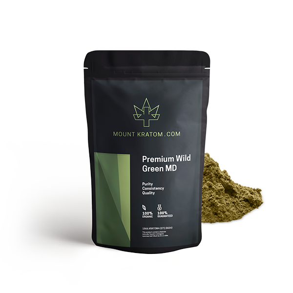 Premium Wild Green MD Kratom Powder