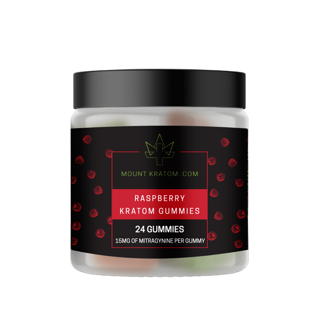 Raspberry Kratom Gummies, 15mg - Featured Image